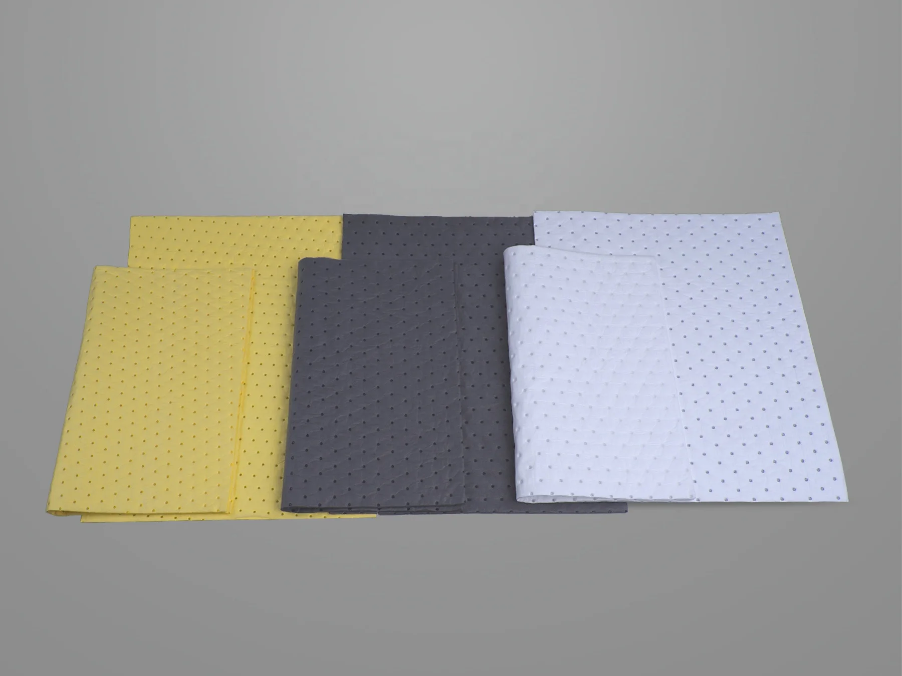 وسادات حصيرة ماصة للزيت فقط باللون الأبيض من البولي بروبيلين لامتصاص الهيدروكربونات والزيت وزيت الوقود والديزل وزيت التشحيم