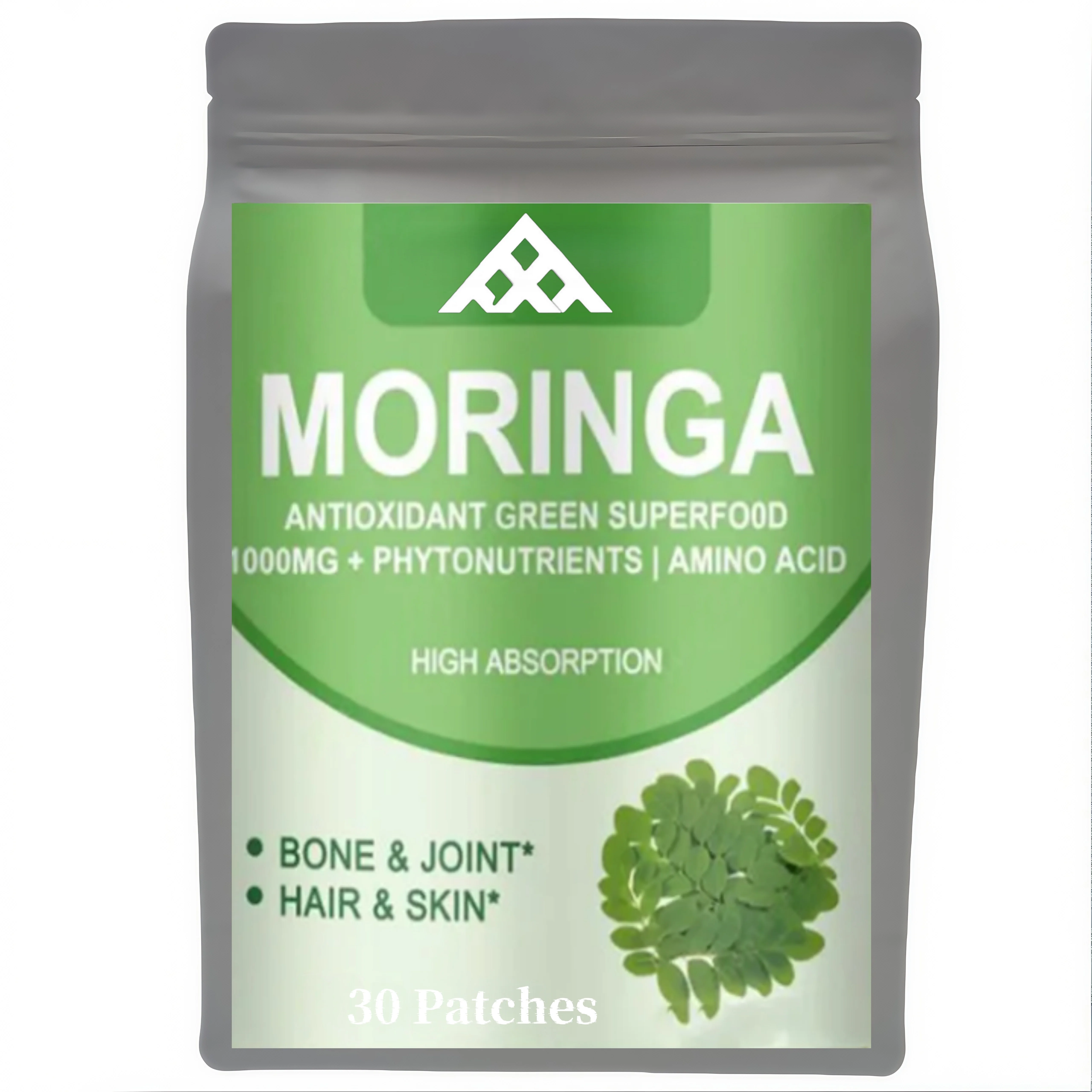 Moringa Patches - Immune System Support, Energy & Metabolism Booster, Natural Anti - Inflammatory, Detox Aid & Fat Burn Formula