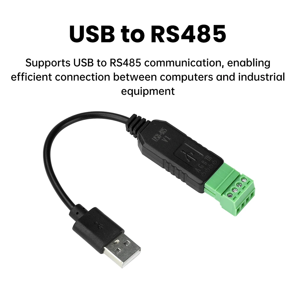 USB to RS485 Serial Port Converter Communication Module PLC Serial Port IO Module RS-485 Connector USB To RS485 CH340 Converter