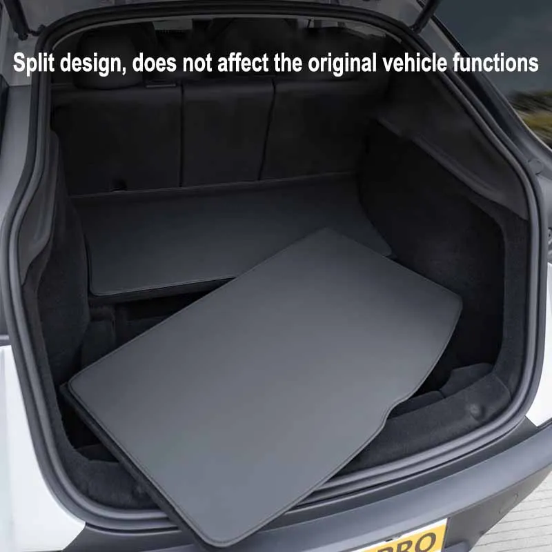 

Защитный коврик для багажника Tesla Model Y, 2021-2025 гг., для Model Y 2021-2023 гг. и Model 3, замшевый, от грязи, комплект из 2-х частей