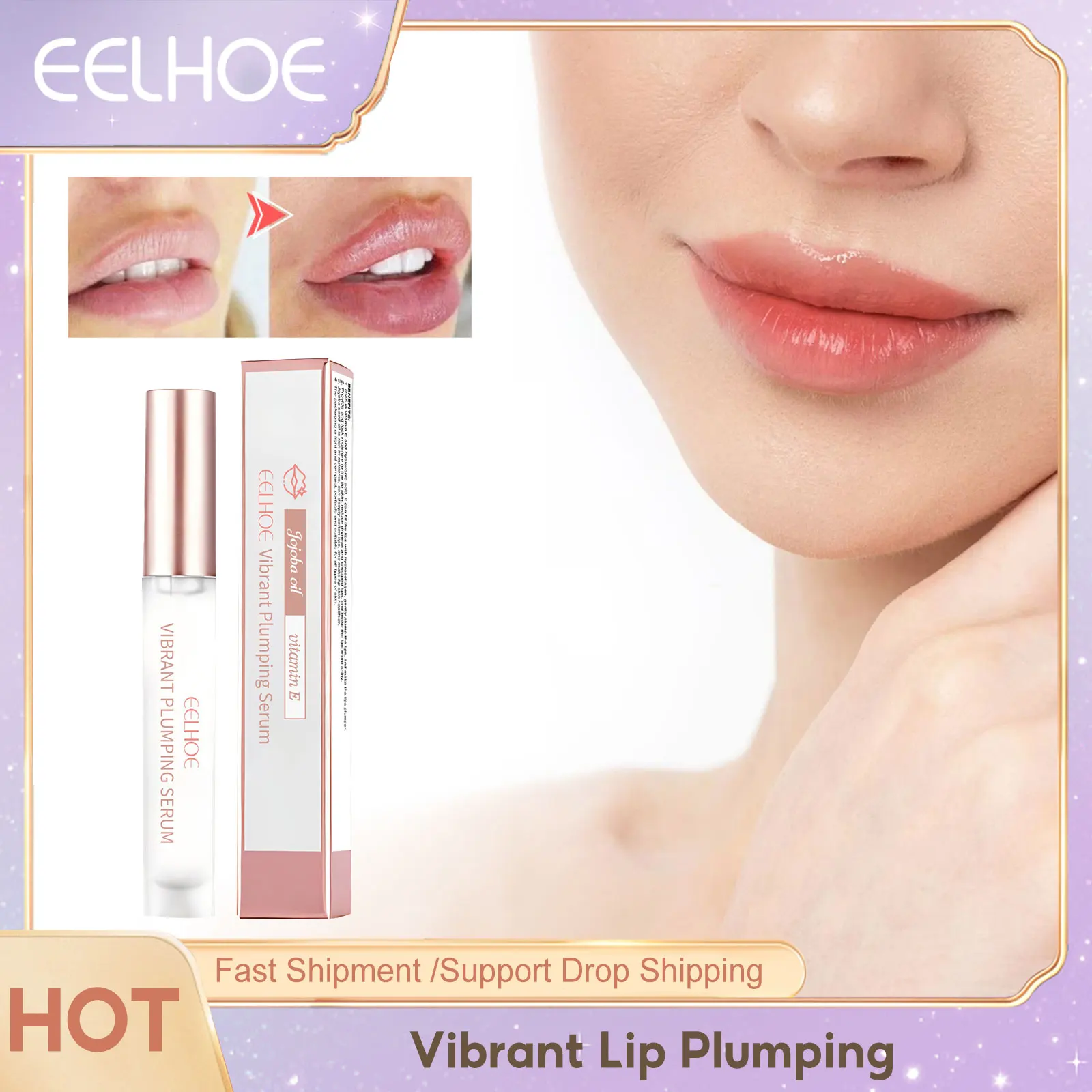 Lip Plump Serum Long Lasting Moisturizing Reduce Dry Lines Peelings Removal Chapped Treatment Promote Luster Lips Care Essence