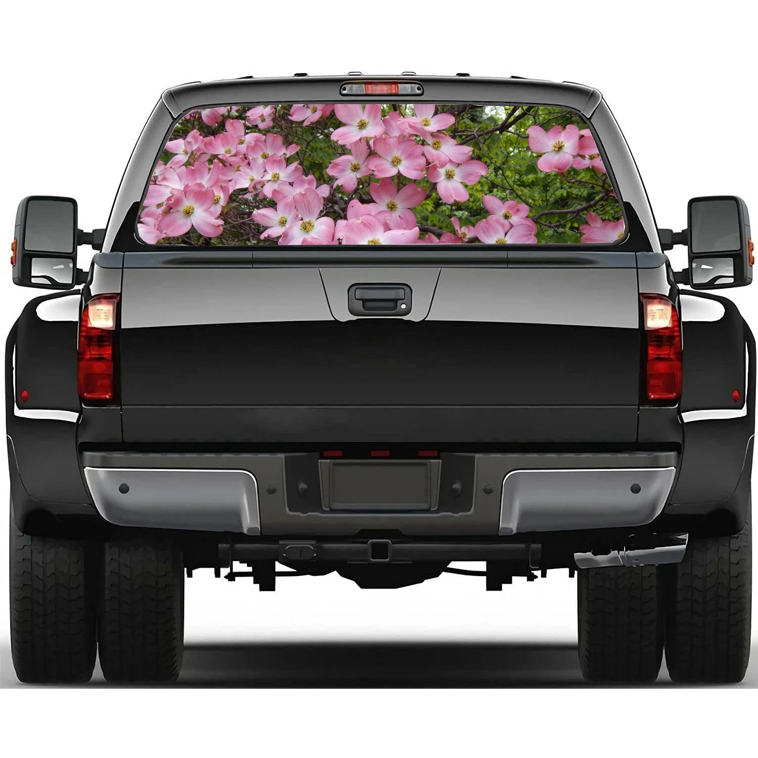 

Dogwood Tree Car Window Decal Sticker Graphic Decorative Truck Perforated Vinyl Universal Wrap Sticker