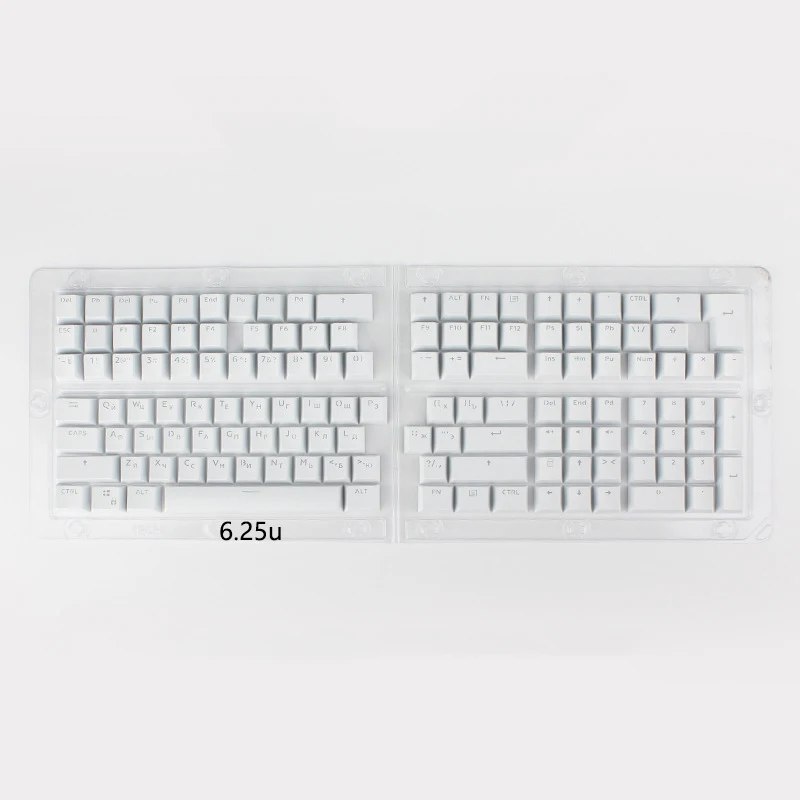 Russian Keycaps For Mechanical Keyboard Compatible With MX Switches DIY Replacement Transparent Support Led Lighting Keycaps