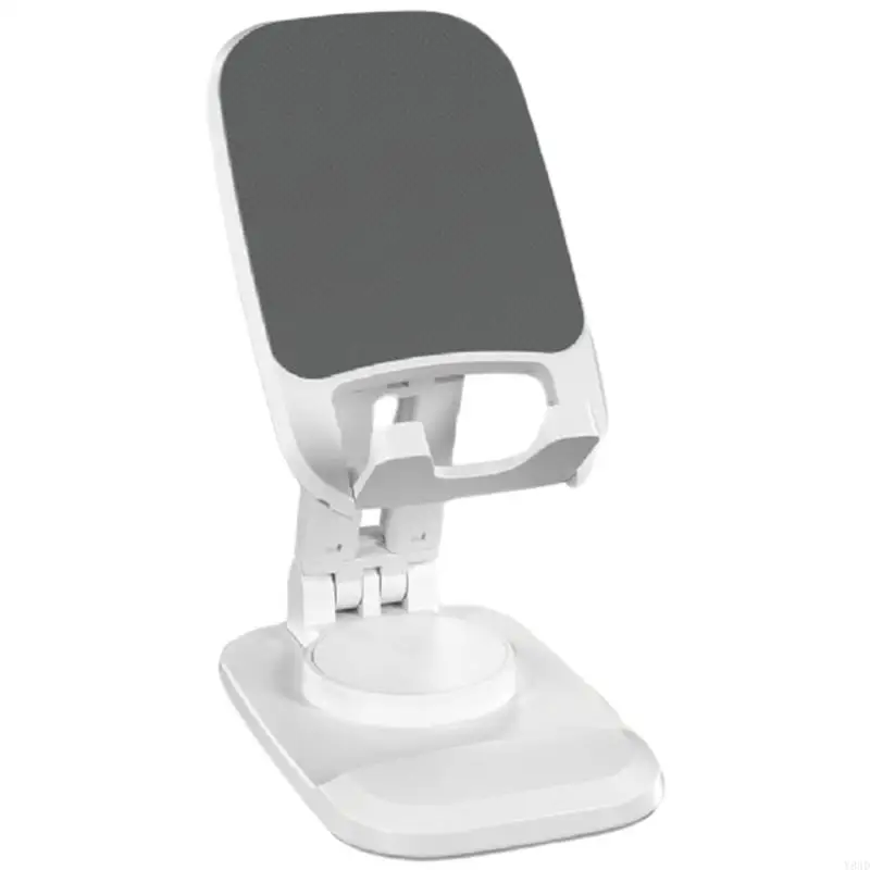 Y8AD Foldable Cellphone Stand, NonSlip Cradle Dock Stable Desktop Holder Angle Adjustable for Video Live Streaming