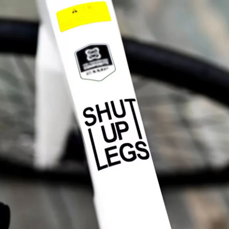 

3Pcs Mountain Bike Waterproof Sticker SHUT UP LEGS Text Pegatinas Road Bike Helmet Body Frame Seat Tube Reflective Decals