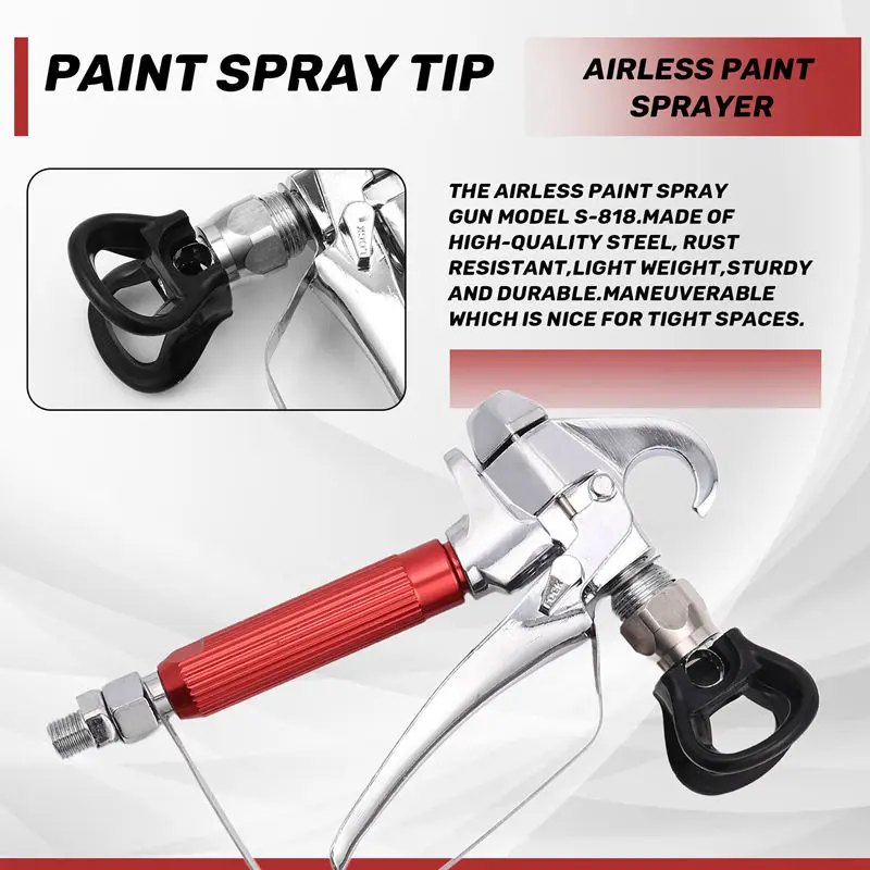 Nuevo rociador de pintura sin aire con punta de pulverización de pintura de 2 uds (315,517) y protector de boquilla + 2 uds filtro de pulverización sin aire para rociador de bomba