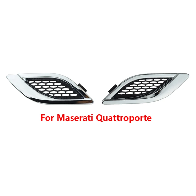 1Pcs For Maserati Ghibli Levante Quattroporte GT Car Front Side Grille Air Intake Fender Vents Grill