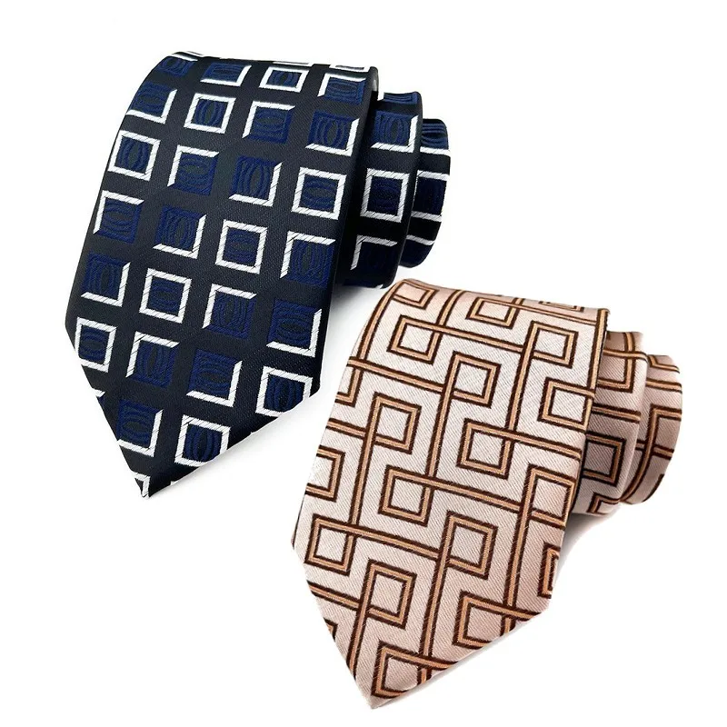 

8cm Men's Tie Business Necktie Plaid Executive Neckwear Suit Accessory