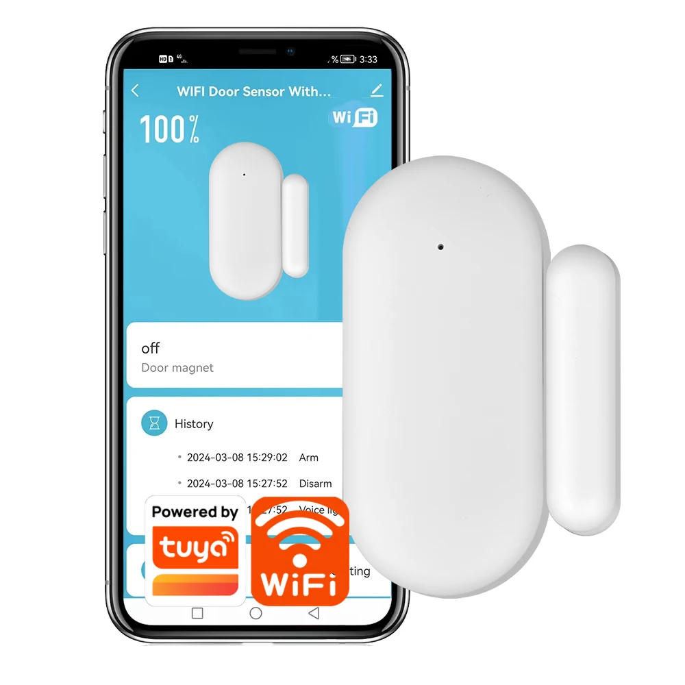 

ALARMEST PB69 Tuya умный дом Wi-Fi дверной датчик приложение уведомление оконный детектор охранная сигнализация охранная сигнализация