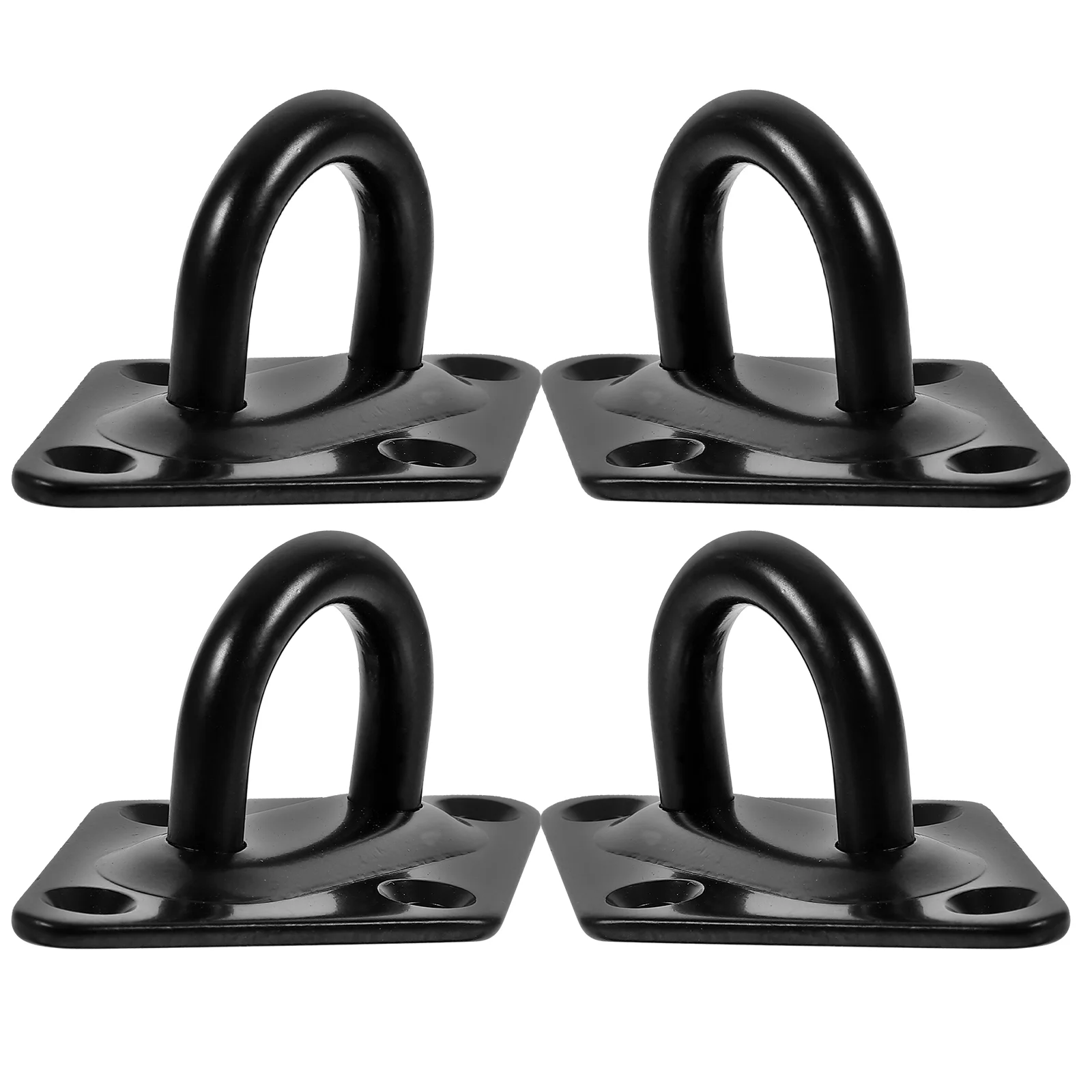 4 Pcs Marine Roof Wall Hook Hooks Pad Eyes Plate Stainless Steel Hanging Hardware Ceiling