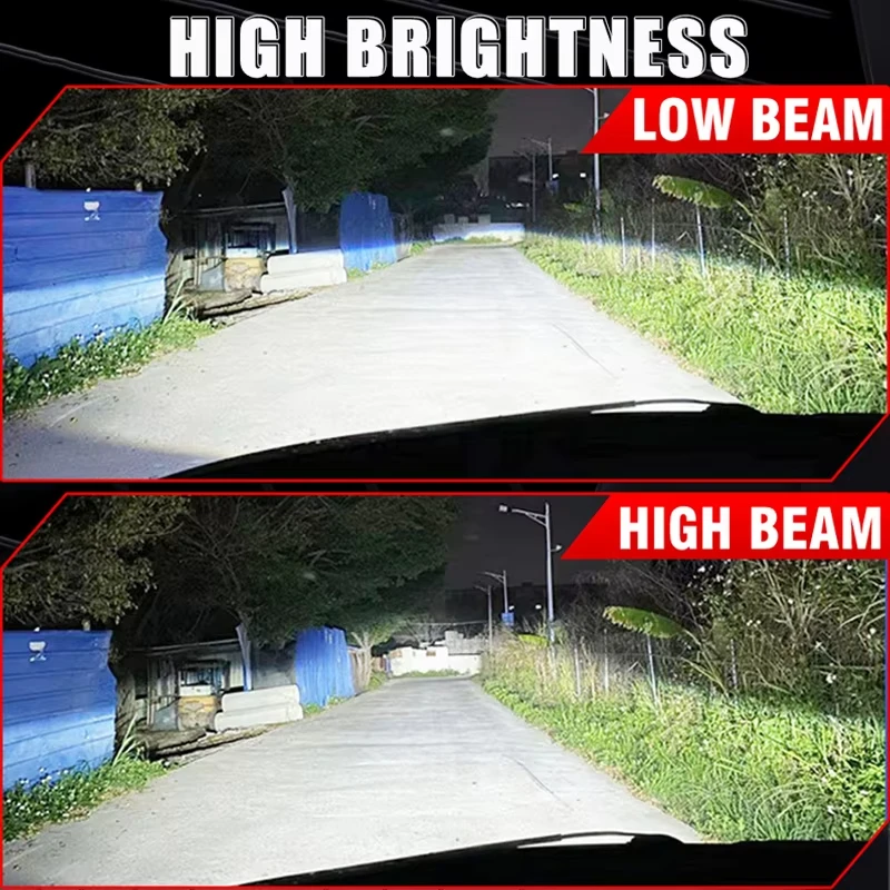 جديد LED المصابيح الأمامية H4/9003/HB2 العارض عدسة Canbus مصباح LED فائق السطوع 3000 واط 4000000LM 6000 كيلو مرحبا/منخفضة شعاع للسيارة والدراجات النارية #5