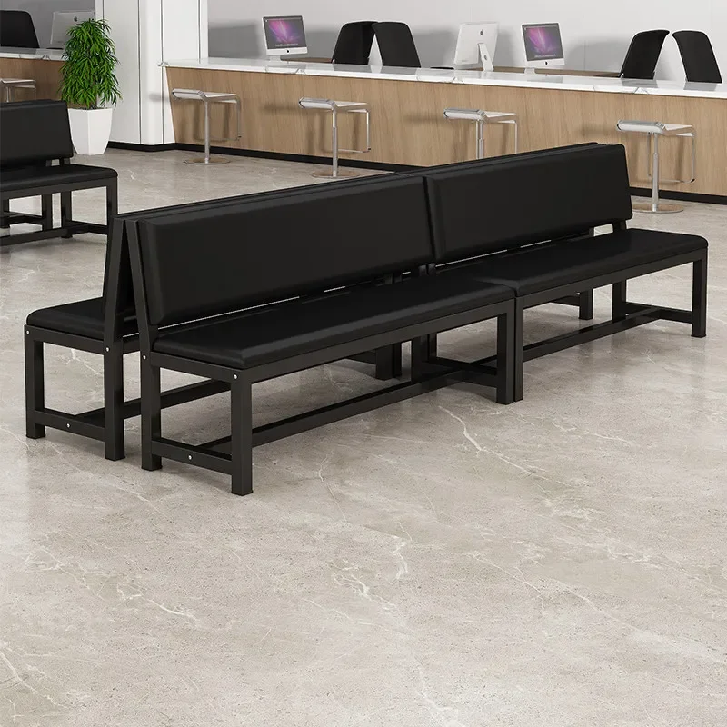 Bench Soft bag Backrest Bench Barber Shop Infusion Sofa Waiting Gym Row Chair Change Shoe Chair