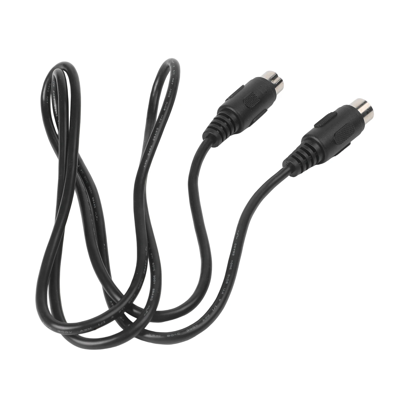 1.5m Black Data Cable DIN8 To DIN8 For ICOM Radio IC-703 IC-706 IC-718 Link Power Supply Audio Signal Transmission Accessory