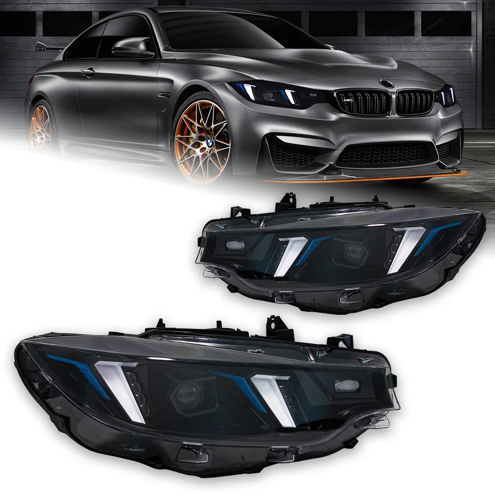 For BMWs F32 LED Headlight 2013-2019 F36 M4 F82 Headlights 4 Series 425I 430i DRL Turn Signal High Beam Automotive Accessories