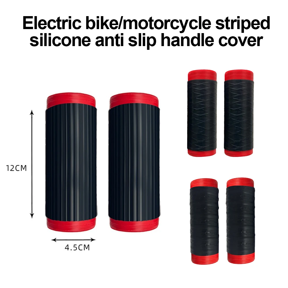 

2pcs Silicone Motorcycle Handle Covers Non-Slip Universal Handlebar Grip Covers Sleeve Protector Cover Motorcycle Accessories