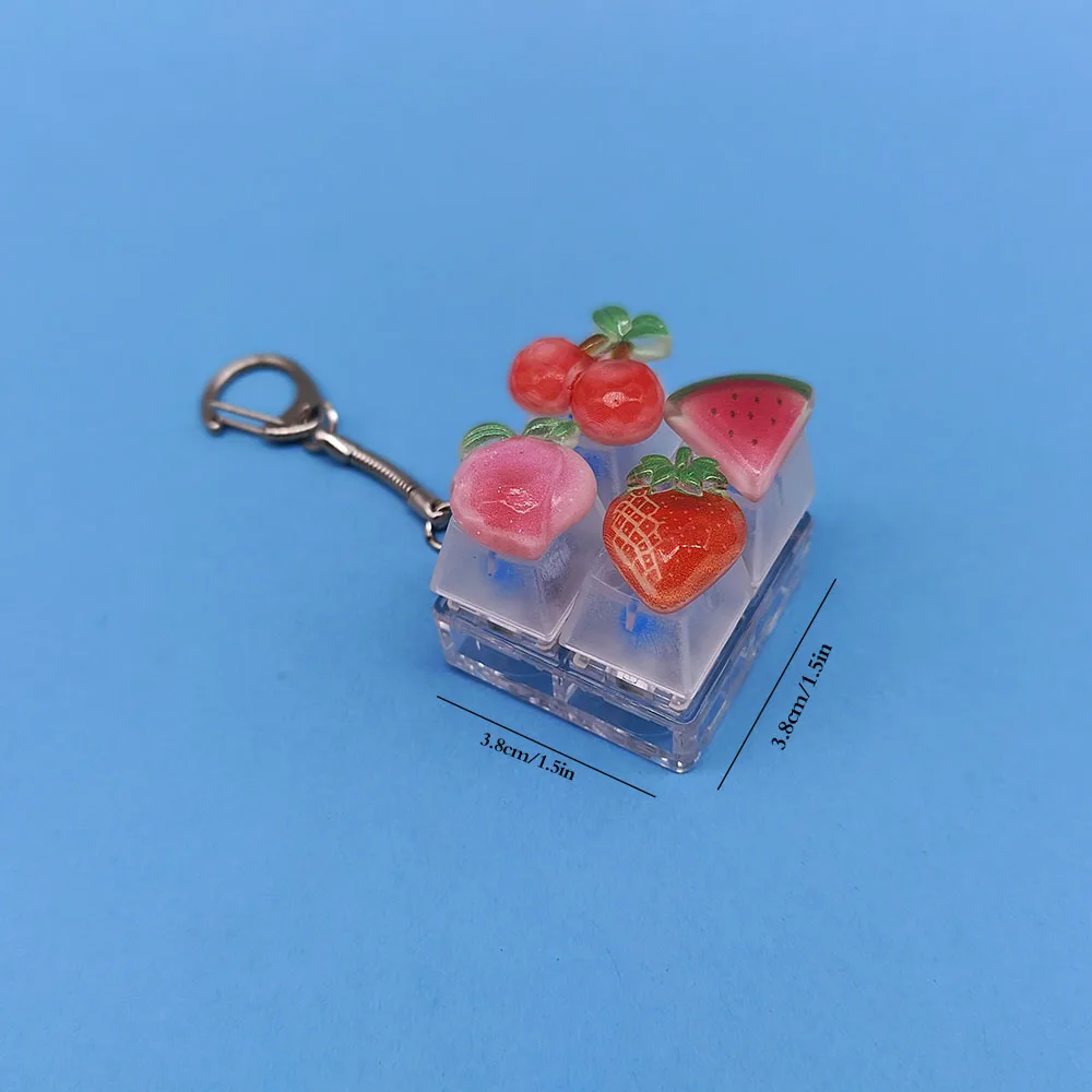 Schlüssel kappe Schlüssel bund Handy Anhänger Obst Kawaii Schlüssel ring Fingers pitze Dekompression Neuheit Pop Zappeln Spielzeug Valentinstag Weihnachts geschenk – Detail 14