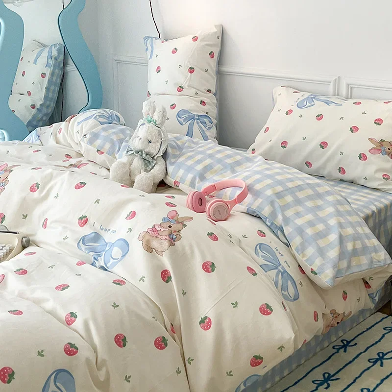 Customizable new cotton cartoon four-piece set