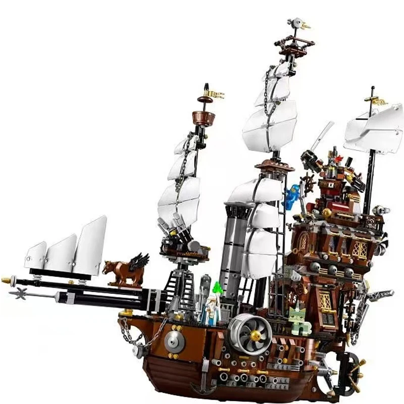 

2741Pcs Sea Cow 70810 Pirate Ship Building Blocks – MOC Movie Model, Large Display Bricks Gift for Adults Teens Christmas Birthd