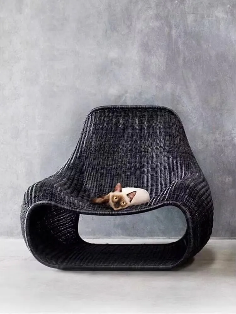 

Стул из ротанга, балкон, уличная мебель для дома для проживания в семье, минималистичный диван из ротанга Юго-Восточной Азии, модель отеля, кресло для отдыха