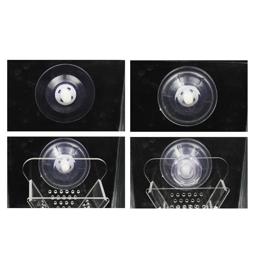 

1Pcs Acrylic Fish Feeder Transparent Suction Cup Aquarium Feeding Cup for Red Blood Worms Tropical Fish Freshwater Saltwater