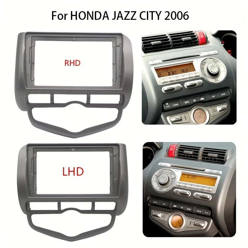22.86 cm Android Car Radio Frame Kit for HONDA JAZZ CITY 2006 Auto Stereo Center Console Holder Fascia Trim Bezel Faceplate