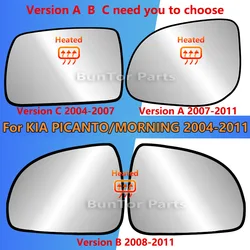 For KIA Picanto/Morning 2004 2005 2006 2007 2008 2009 2010 2011 LH&RH Heated Rearview Mirror Glass/Car Wing Mirror#87611-07000
