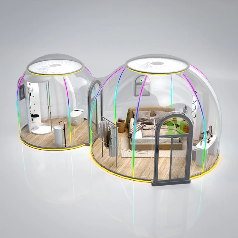 Detachable Starry Sky Polycarbonate Dome Tent Capsule House Aluminum Structure for Hotel Kitchen Use Modern Design China