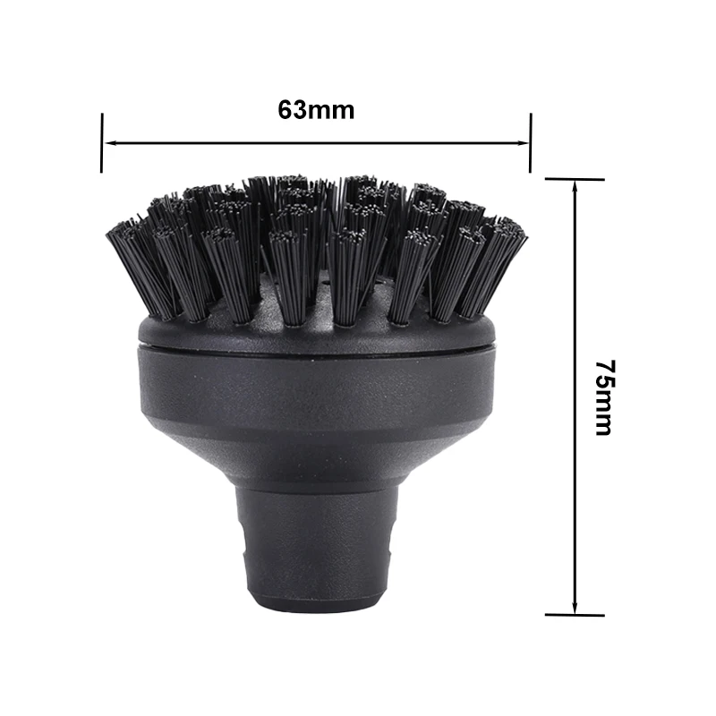 Brushes Nozzles For Karcher Easyfix SC 1-7 Series Steam Cleaner Accessories Replacement Round Head Nylon Bristle Big Area Brush