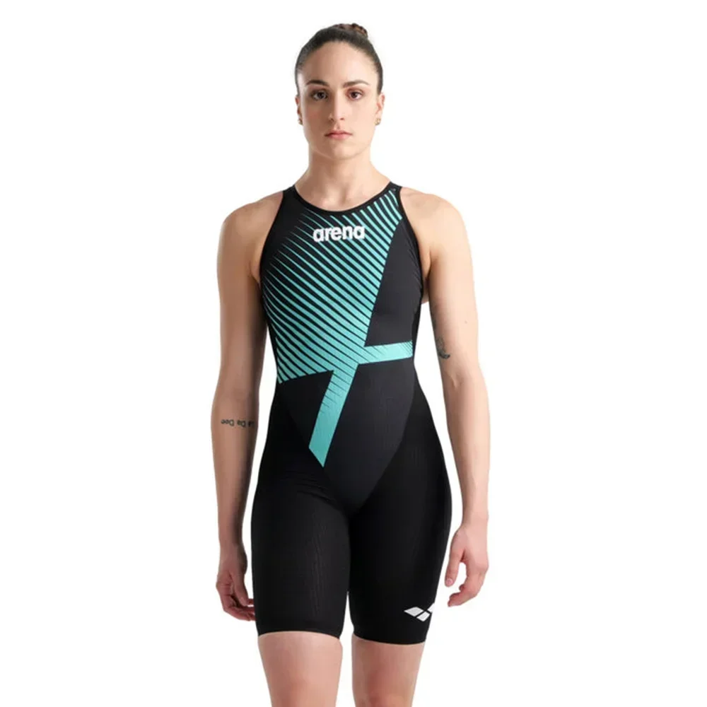Immagine 5: 2026 Costume da bagno da donna Triathlon Allenamento competitivo Lunghezza al ginocchio Costume da bagno intero ad asciugatura rapida Piscina Costume da bagno da surf