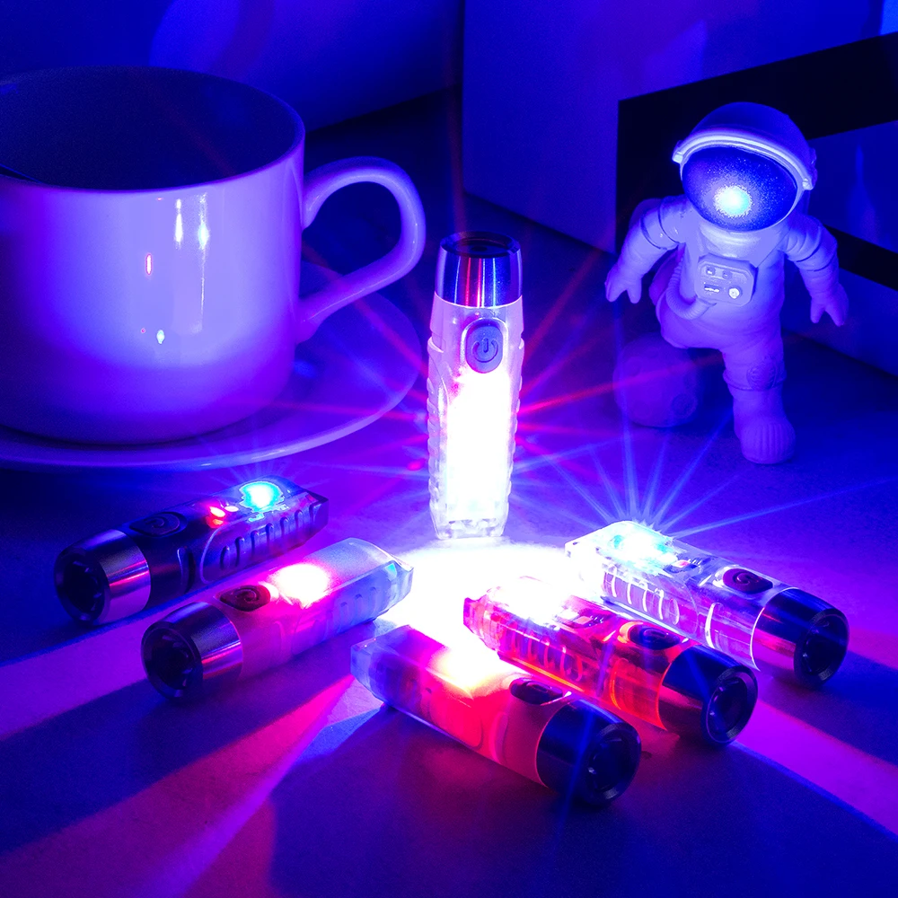 Asafee Tiki 600LM EDC Mini Light 32H Battery Life Type-c Rechargeable Lamp IP65 Waterproof Flashlight Tail Magnet Keychain