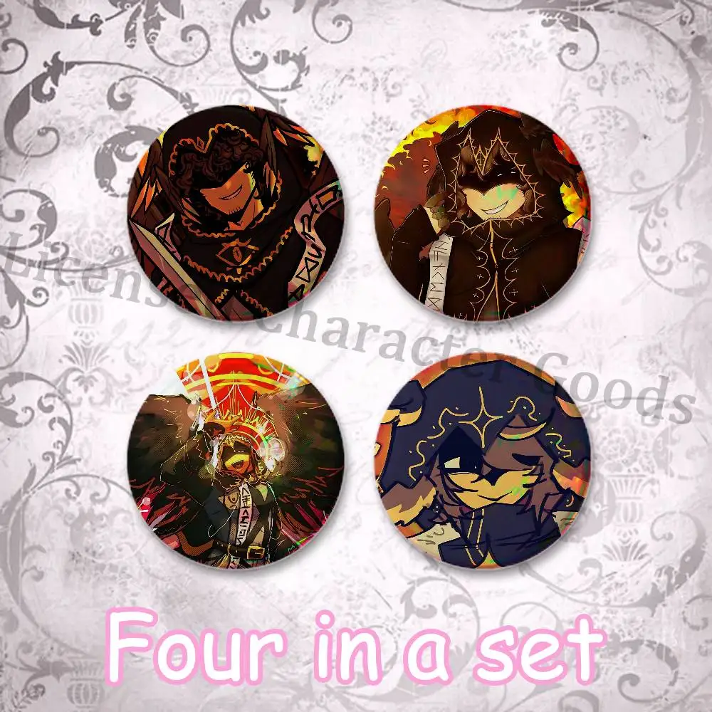 T-Telamon Custom Mini Pill Badge 25mm Button Pins 4-Piece Set 75mm Oversized Pin Badge 2.25 Inch