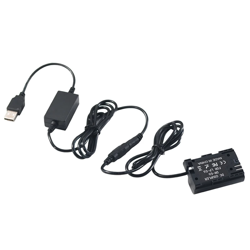 Adaptador de substituição do acoplador DC, Conjunto de baterias LP-E6 Dummy, EOS 5D2 5D3 5D4 6D 6D2 60D 7D 7D2 70D 80D 90D