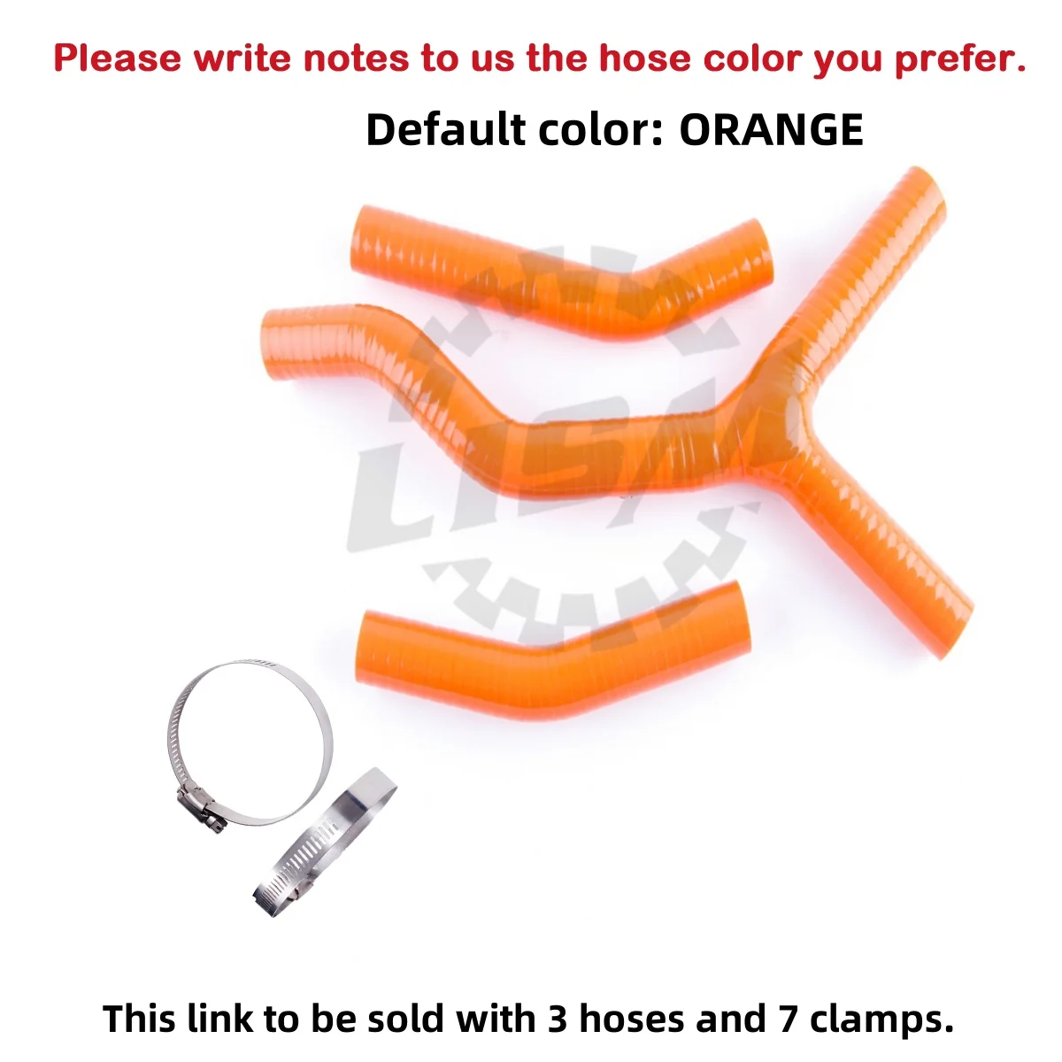 

3PCS 3PLY For KTM 125 200 250 300 SX SXS EXC MXC XC 2003-2006 2004 2005 Silicone Radiator Coolant Y Hose Kit Replacement Parts