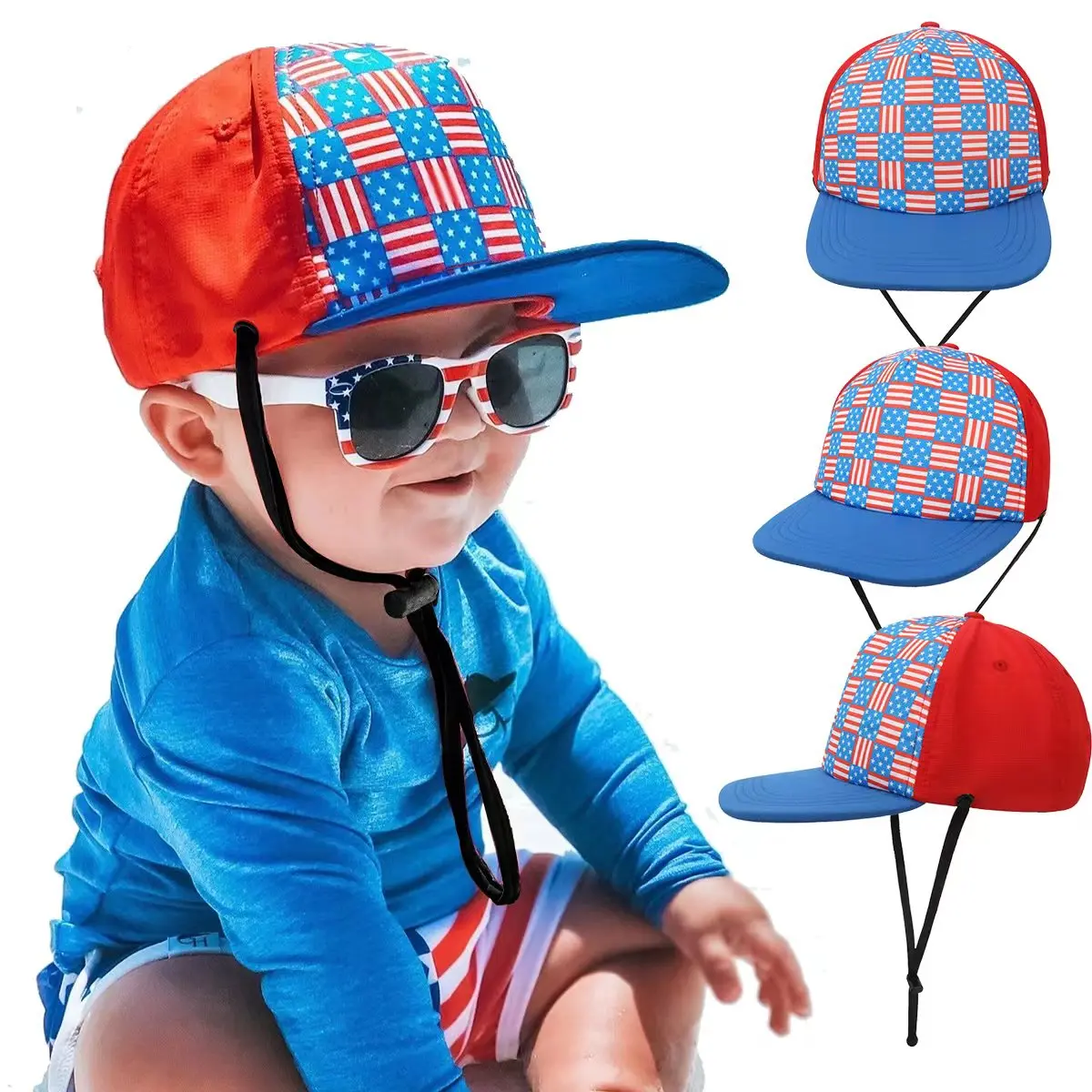 Summer New Children's Outdoor UV Resistant Sun Hat, Beach Hat, Splash Proof Quick Drying Duckbill Hat Proof Baseball Cap