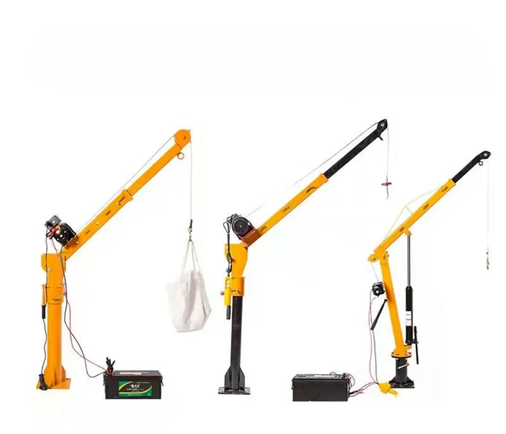 for Vehicle-mounted crane 12v24v truck-mounted crane 500 kg cantilever crane mini truck hoist hydraulic type