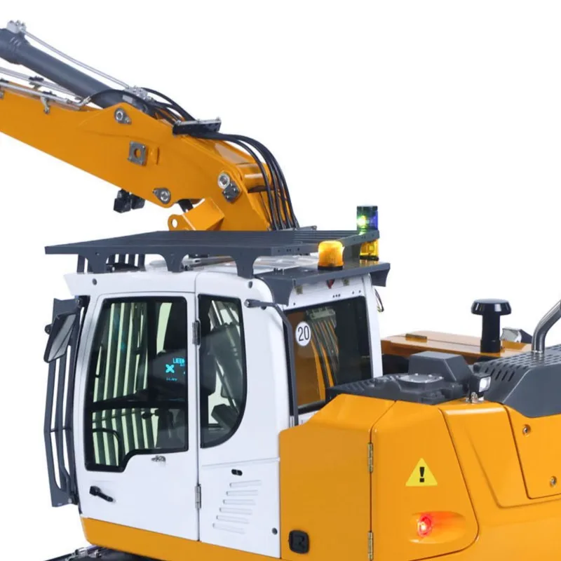 Nueva Excavadora Hidráulica CUT 914 RC, Excavadora con Ruedas a Escala 1/14, Máquina Metálica con Control Remoto, Válvulas de 8 Canales, Vehículo de Construcción, Camión