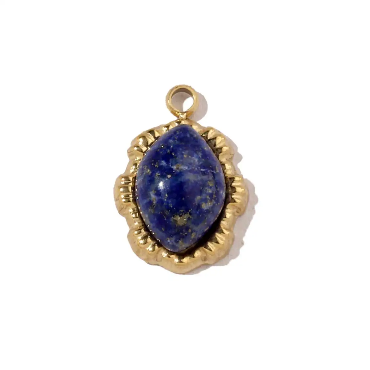 3 قطعة/الوحدة الفولاذ المقاوم للصدأ الشمس القلب سحر المعلقات الحجر الطبيعي DIY بها بنفسك صنع سوار قلادة المجوهرات