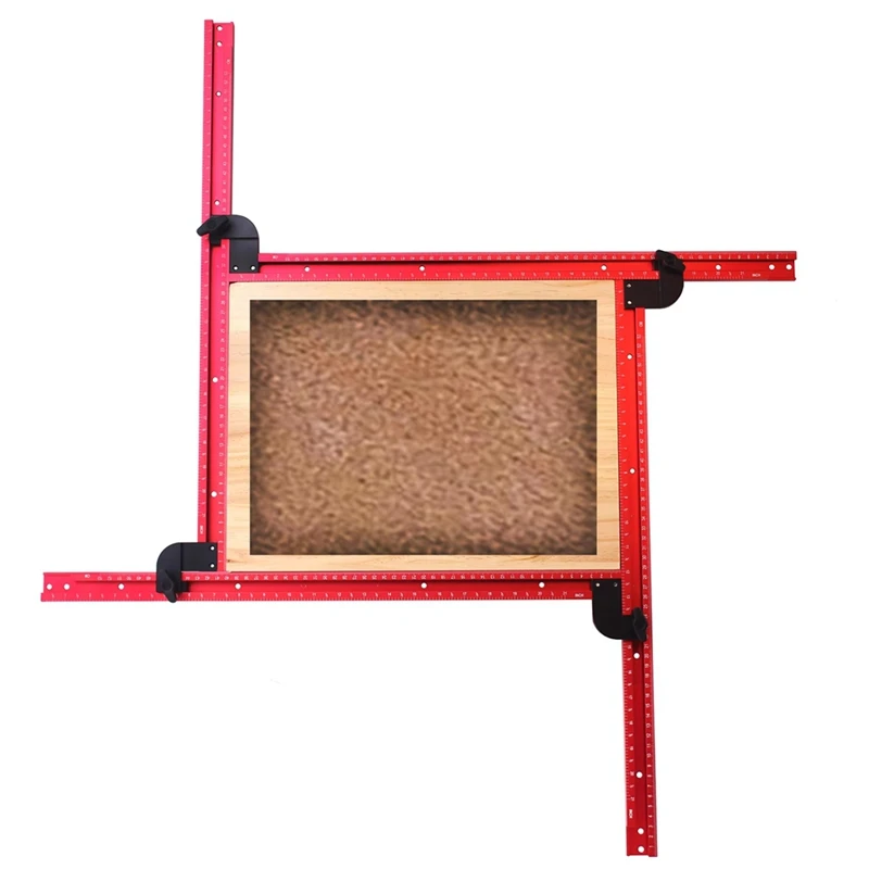 Router Jig Frame for Woodworking,Adjustable Square Router Template Guide,Groove Router Jig 53cm/21inch,Squares-A51M