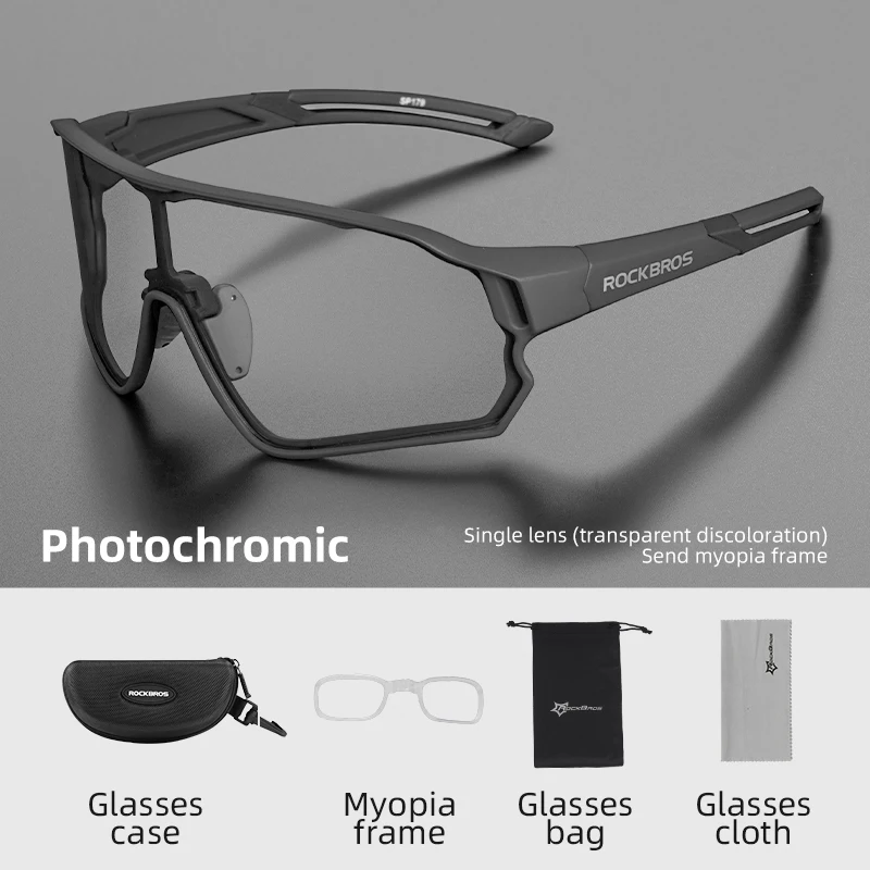 ROCKBROS Radfahren Brille Photochrome MTB Rennrad Brille UV400 Schutz Sonnenbrille Outdoor Brillen Sport Brille Ausrüstung 5