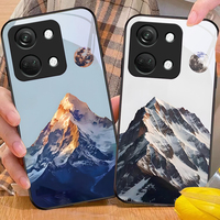 Sunrise Snow Mountain For OnePlus Nord CE N3 30 2 N20 4 2T 2 Lite 5G Ace 5 2V 6 7 10 8 9 12 13 Tempered glass phone case black