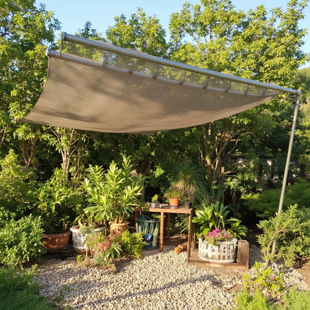 75 GSM Outdoor Awning Coffee Sun Shade Net for Garden Succulent Plants Sun Shelter Pergola Shading Sail Greenhouse Shade Cover
