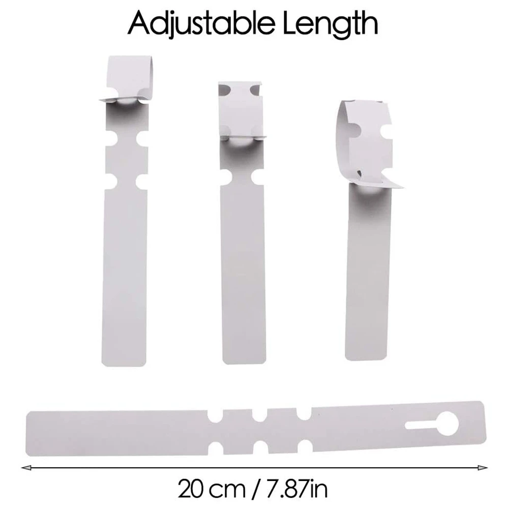ABMI-800 Pcs Plastic Plant Labels Wrap Around Tree Tags, Adjustable Nursery Garden Labels Plant Tags White,