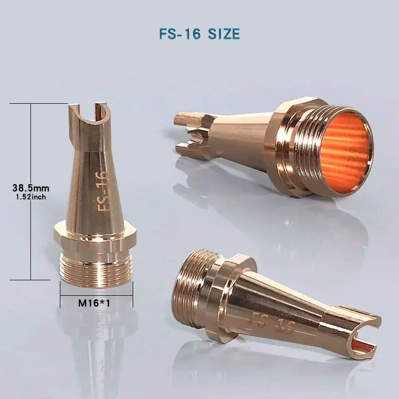 M16 Fiberlaser Lasersysteem Koperdraadtoevoermondstuk AS-12 BS-16, 1 Set Reserveonderdelen voor SUP23T HW980 4-in-1 Laserlaskop