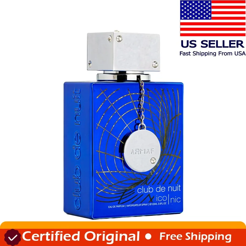 Armaf Club de Nuit Blue Iconic for Men Eau de Parfum Spray, 3.4 Ounce