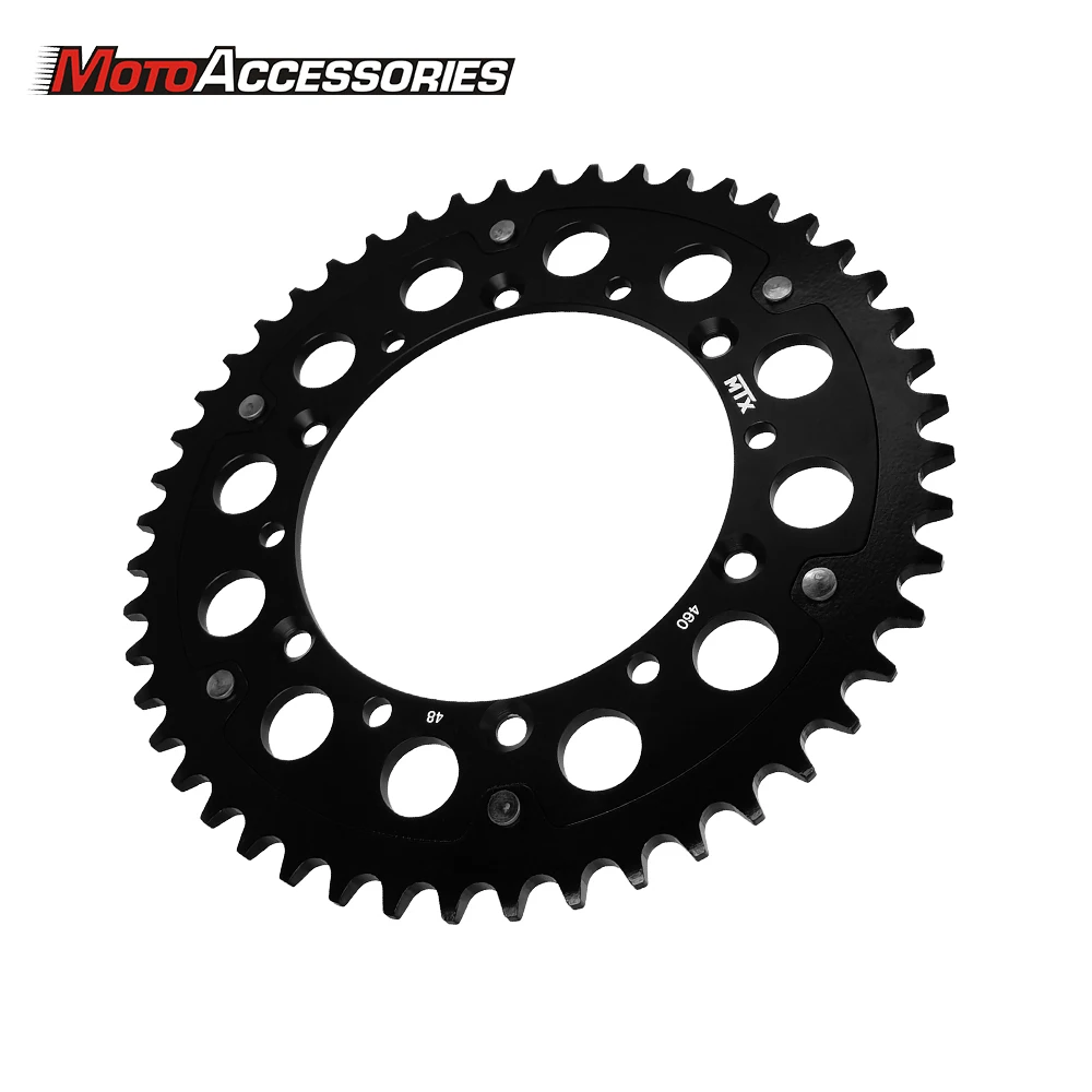 48T 49T 50T Rear Chain Sprocket For Kawasaki KX250F KX125 KX450 KX500 KDX200 KLX250R KLX300 KLX450 KLX650R Suzuki RM-Z250