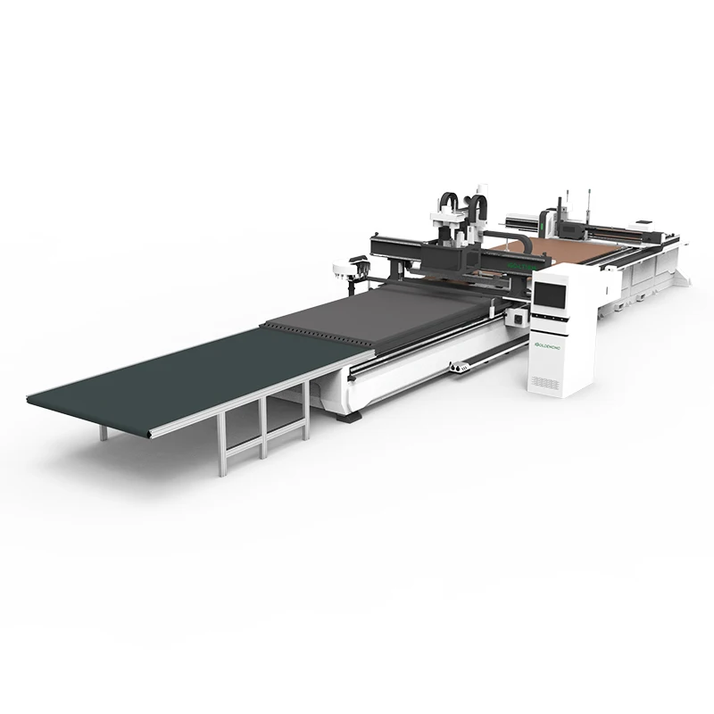 Automatic Loading Unloading Feeding Labeling Cnc Router Atc 1836 Nesting Cnc Furniture Cabinet Making Machine