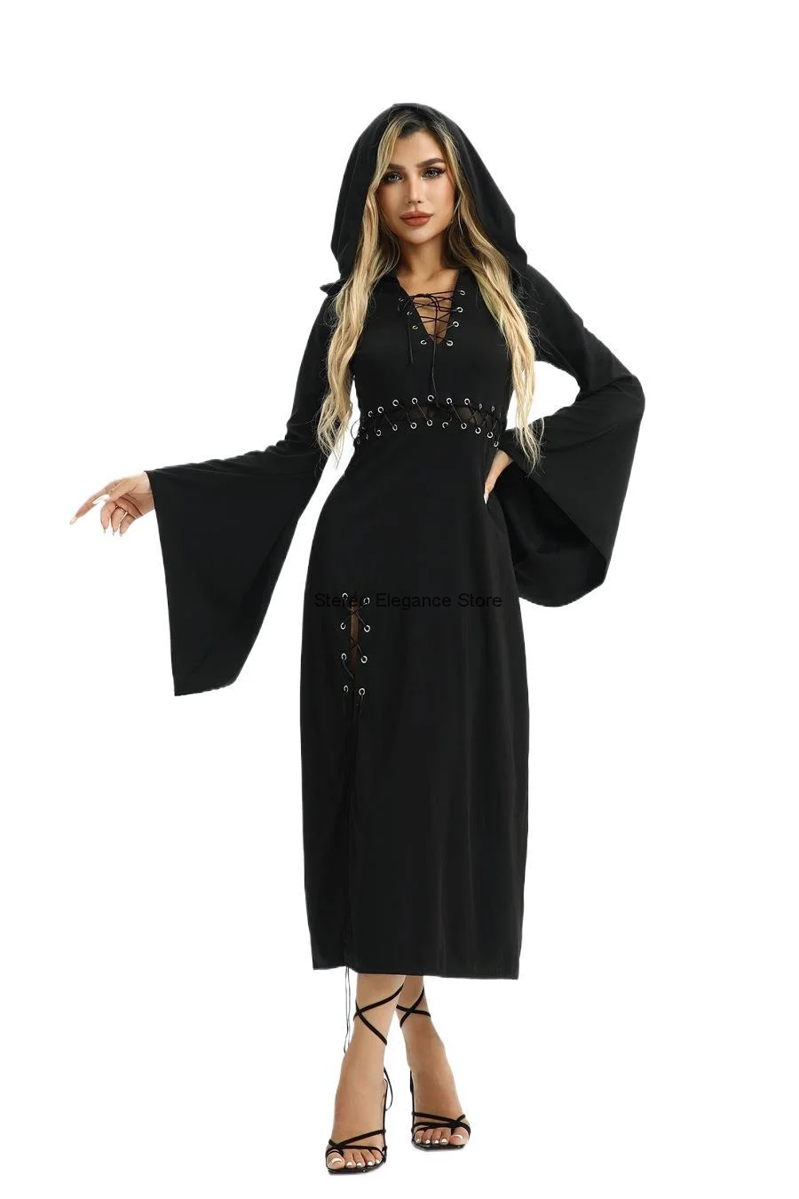 Halloween Christmas Costume Women's Sexy Spicy Girl Dress Dark Goth Vampire Bat Performance Costume