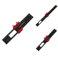 A21I-Woodworking Precision Pocket Ruler Aluminum Alloy Slide Ruler Inch & Metric T-Type Scribing Ruler Square Layout