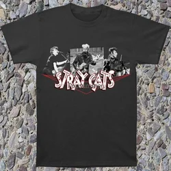 Stray Cats Men'S Photo Collage Tee Slim Fit T-Shirt