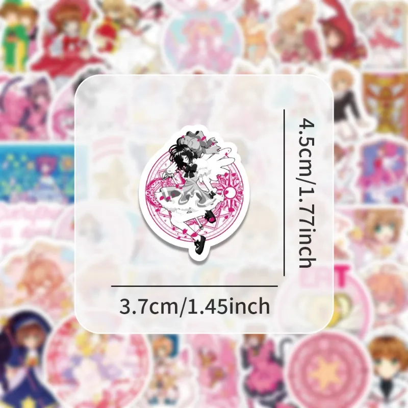 80 個の漫画アニメカードキャプターさくら ‌ クリエイティブな落書き装飾ステッカー